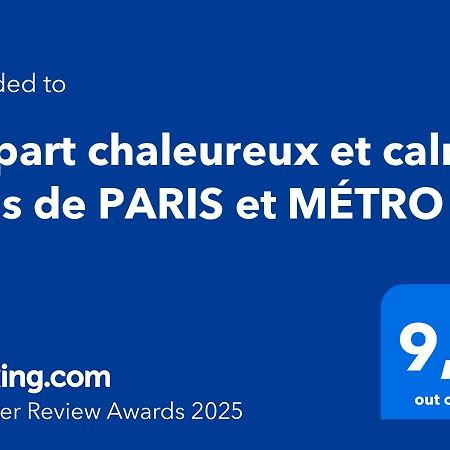 Appart Chaleureux Et Calme Pres De Paris Et Metro Asnières Exterior foto